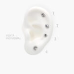 Broquel Individual Plata .925 Rodio Grupo 10