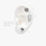 Broqueles Plata .925 Rodizados Grupo 14