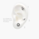 Broqueles Plata .925 Rodizados Grupo 16