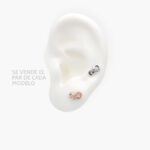 Broqueles Plata .925 Rodio & Ale Met 0223