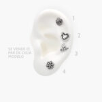 Broqueles Plata .925 Rodio 0229