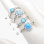 Anillo Plata .925 Rodizado Ópalo 0176