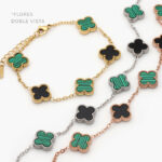 Pulso Doble Vista Acero Inoxidable Flores 321