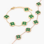 Pulso Acero Inoxidable Flores Esmalte 3469