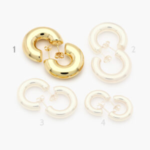 Aretes Chapa de Oro 0402