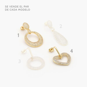 Aretes Chapa de Oro Grupo 8