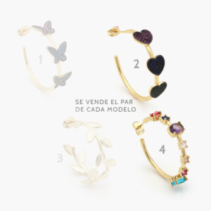 Aretes Chapa de Oro Grupo 3