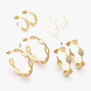 Aretes Chapa de Oro Grupo 2