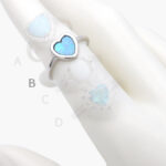 Anillo Plata .925 Rodizado Ópalo 0195