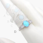 Anillo Plata .925 Rodizado Ópalo 0194