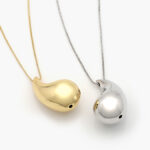 Collar Chapa de Oro Gota 31mm. 0503