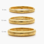 Brazalete Elástico Chapa de Oro Liso 0473