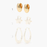 Arracadas Chapa de Oro Lisas 0716