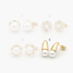 Broqueles Chapa de Oro Perlas 0367