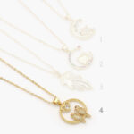 Collar Chapa de Oro Luna 0482