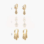 Hoopa Chapa de Oro Corazón Mano de Fatima 0732