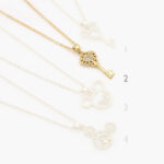 Collar Chapa de Oro Llaves 0484