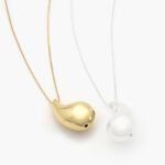 Collar Chapa de Oro Gota 26mm. 0504