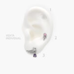 Piercing Acero Inoxidable Estrellas 0189