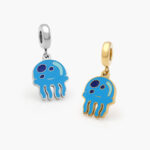 Dije Acero Inoxidable Medusa Esmalte 0431