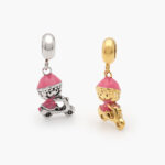 Dije Acero Inoxidable Niña Moticicleta 0437