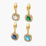 Dije Acero Inoxidable Zirconia 0442