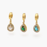 Dije Acero Inoxidable Zirconia 0446