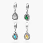 Dije Acero Inoxidable Zirconia 0447