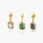 Dije Acero Inoxidable Zirconia 0448