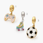 Dije Acero Inoxidable Juegos Esmalte 0453
