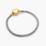 Pulso para Dijes Acero Inoxidable Corazón 0121