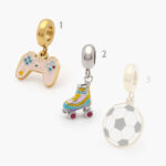 Dije Acero Inoxidable Juegos Esmalte 0453