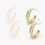 Aretes Chapa de Oro Malla 0442