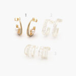Aretes Chapa de Oro Perlas 0424