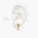 Piercing Acero Inoxidable Luna & Estrellas 0188