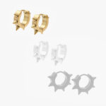 Arracadas Acero Inoxidable Picos 0130