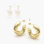 Aretes Chapa de Oro Grupo 1