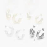 Aretes Acero Inoxidable Chunky 0049