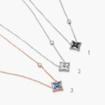 Collar Acero Inoxidable Flores Esmalte 0384