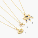 Collares Chapa de Oro Ojo Turco 0411