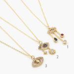 Collares Chapa de Oro Ojo Turco 0412