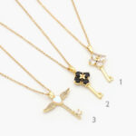 Collares Chapa de Oro Llaves 0521