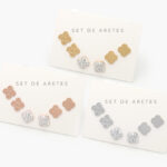 Aretes Acero Inoxidable Flores 8257