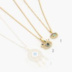 Collares Chapa de Oro Ojo Turco 0524