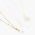 Collares Chapa de Oro Luna & Estrella 0414