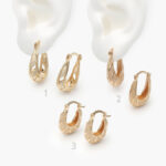 Arracadas Chapa de Oro 0762