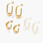 Aretes Acero Inoxidable Chunky 0061