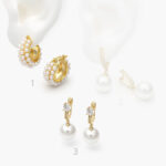 Arracadas Chapa de Oro Perlas 0749