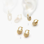 Arracadas Chapa de Oro Zirconia 0740