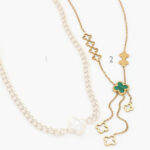 Collar Acero Inoxidable Flores 400